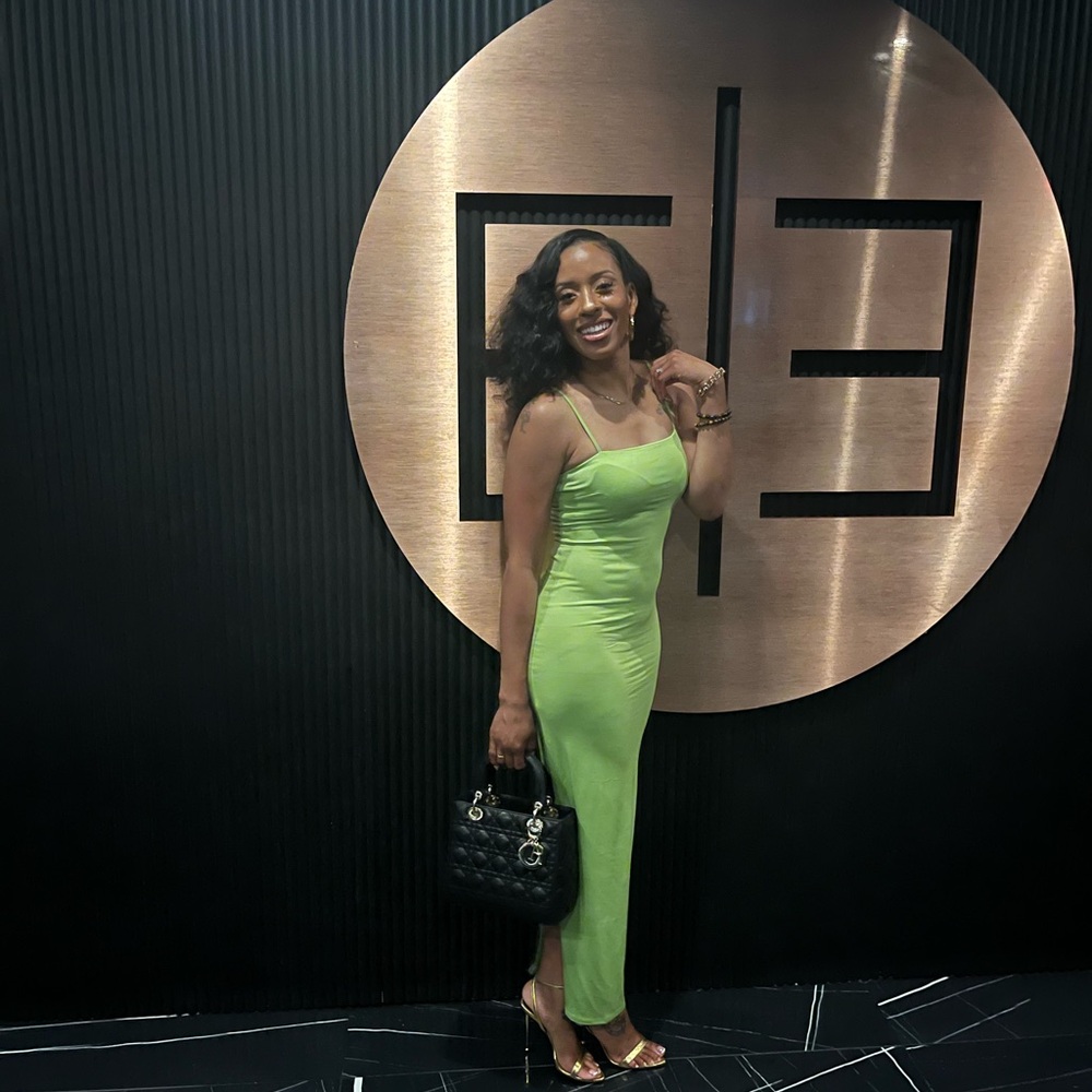 Chic Lime Green Maxi Dress